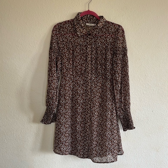 Lush Dresses & Skirts - Brown‎ floral dress